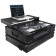 ProX XS-DDJ800 WLTBL Pioneer DDJ800 Flight Case w/ Laptop Shelf and Wheels, Black on Black