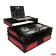 ProX XS-DDJSR2LTRB LED Pioneer DDJSR2 Flight Case w/ Laptop Shelf and LED Kit, Black on Red