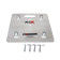 ProX XT-BP1616A 16'' X 16'' Aluminum Base Plate w/ Connectors