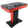 ProX XZF-DJCT RB CASE Control Tower DJ Podium Stand w/ Travel Cases, Red/Black
