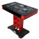 ProX XZF-DJCT RB CASE Control Tower DJ Podium Stand w/ Travel Cases, Red/Black