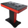 ProX XZF-DJCT RB CASE Control Tower DJ Podium Stand w/ Travel Cases, Red/Black