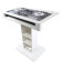 ProX XZF-DJCT W Control Tower DJ Podium Stand, White (No Cases)