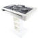 ProX XZF-DJCT W Control Tower DJ Podium Stand, White (No Cases)
