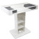 ProX XZF-DJCT W Control Tower DJ Podium Stand, White (No Cases)