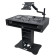 ProX XZF-DJCT BL 2U CASE Control Tower DJ Podium Stand w/ Travel Cases, Black