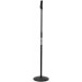 Quik Lok A498 Straight Round Base Microphone Stand w/ 1-Hand Clutch