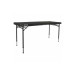 Grundorf AT6022 60'' Carpeted DJ Table, Black