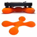 FREEFLOAT Turntable Shock Absorber Stabilizer Cushion (PAIR), Orange