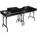 Marathon MA-TABLEV2 Double Universal Fold-Out DJ Table W/Low Profile Wheels