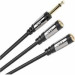 Monster Cable CableLinks 1/4" Mono(m) to Dual 1/4" Mono(f) Y-Adapter