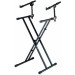 Quik Lok QLX22 2-Tier Double Brace Stand