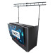 ProX XF-MESA MEDIA DJ Facade Table Workstation w/ Truss Package